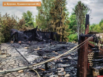 Садовый дом сгорел в пушкиногорской деревне Бугрово