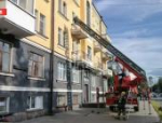 Пожарные ликвидируют возгорание в доме на Рижском проспекте в Пскове