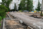 Ремонт дороги на улице Западной