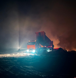 В Пушкиногорском округе снова загорелся мусорный полигон