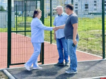 Завершается строительство спортплощадки в Борисовичах
