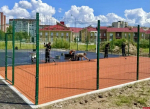 Завершается строительство спортплощадки в Борисовичах