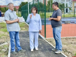 Завершается строительство спортплощадки в Борисовичах
