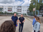 Губернатор Псковской области осмотрел общественную территорию в районе Запсковье
