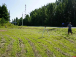 В Пушкинских Горах начали установку въездной стелы
