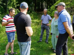 В Пушкинских Горах начали установку въездной стелы