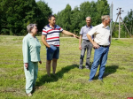 В Пушкинских Горах начали установку въездной стелы