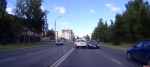Автомобиль «Киа» выехал на встречную полосу на улице Рокоссовского в Пскове