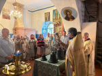 Новые колокола освятили в храме Георгия Победоносца в Псковском районе