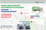 Новую контейнерную площадку для ТКО ввели в эксплуатацию в псковских Борисовичах
