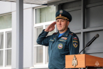 Торжественное построение, посвященное Дню Государственного флага Российской Федерации