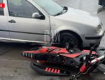 Питбайк и Volkswagen Golf столкнулись в Псковском районе