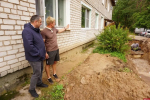 Новый этап строительства сетей водоотведения начался на улице Ленина в Пушкинских Горах