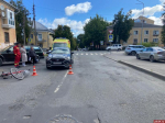 Велосипедист пострадал при столкновении с автомашиной в Пскове
