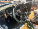 Автомобиль сгорел в Невеле из-за проблем с электрикой
