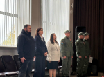 Учащимся псковской школы №2 присвоили звания курсантов-новобранецев центра «Воин»