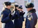 В Псковском филиале университета состоялся строевой смотр личного состава в связи с переходом на зимнюю форму одежды