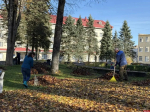Субботник провели сотрудники администрации в Пушкинских Горах